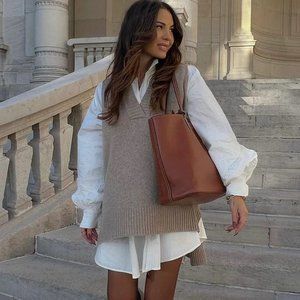 Storets Lyla Oversized Knit Vest S/M